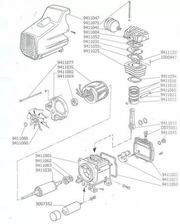 GASKET CYL-CART DC2/DC2,5(0,8)