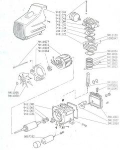 CRANKCASE FRONT COVER(7010003) FUBAG DC 2.5 - 50 CM2.5 9411003 фото