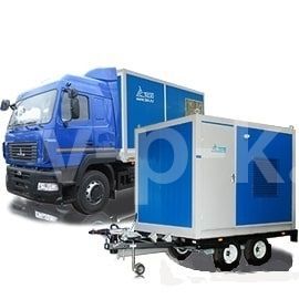 Дизельный генератор ТСС АД-440С-Т400-1РМ17 (Mecc Alte) на прицепе с АВР  (с автозапуском) фото