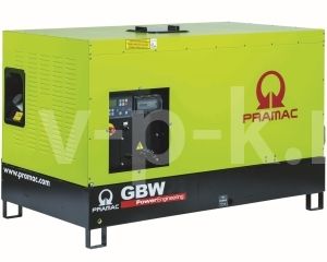 Дизельный генератор PRAMAC GBW10P 1-фазный в кожухе  фото
