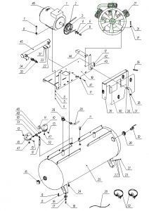 R 3101.00.00.301 Переходник 1/4"Mх3/8"F (аналог 4151600001) для 500w95TБ-10