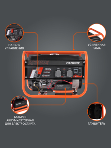 Бензиновый генератор PATRIOT GRS 3500 E 476102250 для дачи фото