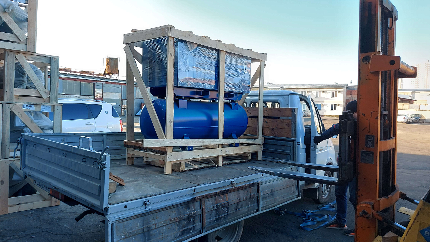 Отгрузка винтового компрессора АСО-ВК11/16-500 в г. Краснодар Отгрузка винтового компрессора АСО-ВК11/16-500 в г. Краснодар