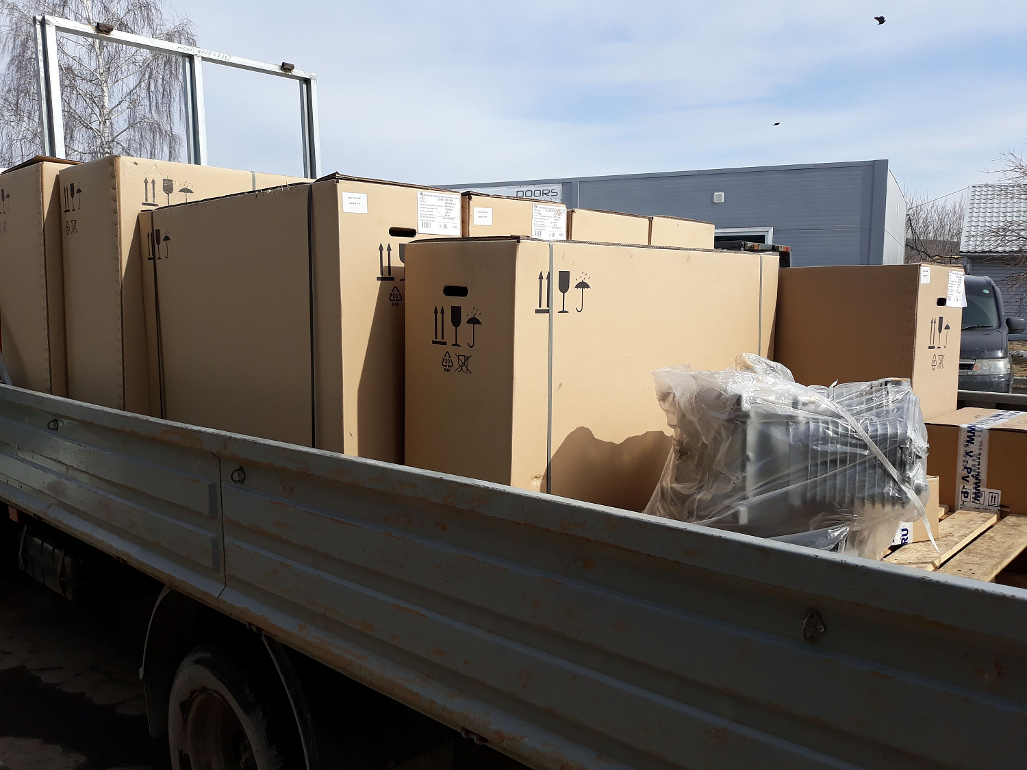 Отправка компрессорного оборудования в ТК