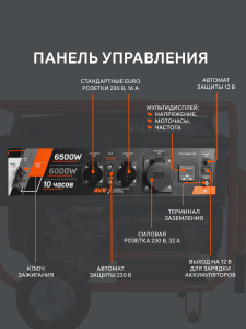 Бензиновый генератор PATRIOT GRS 7500 E 476102288 передвижной фото