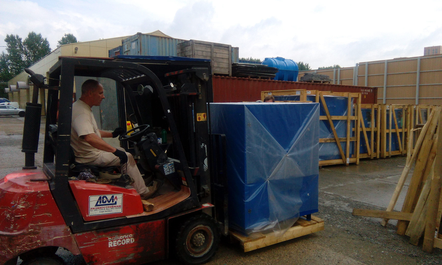 Отгрузка винтового компрессора Remeza ВК50-8 в Екатеринбург Отгрузка винтового компрессора Remeza ВК50-8 в Екатеринбург