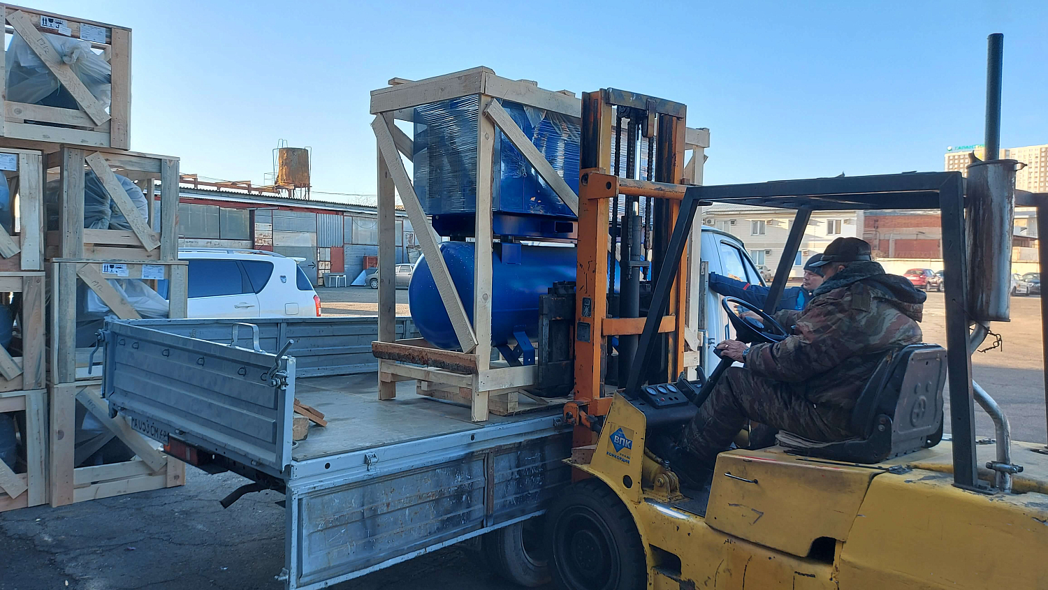 Отгрузка винтового компрессора АСО-ВК11/16-500 в г. Краснодар Отгрузка винтового компрессора АСО-ВК11/16-500 в г. Краснодар