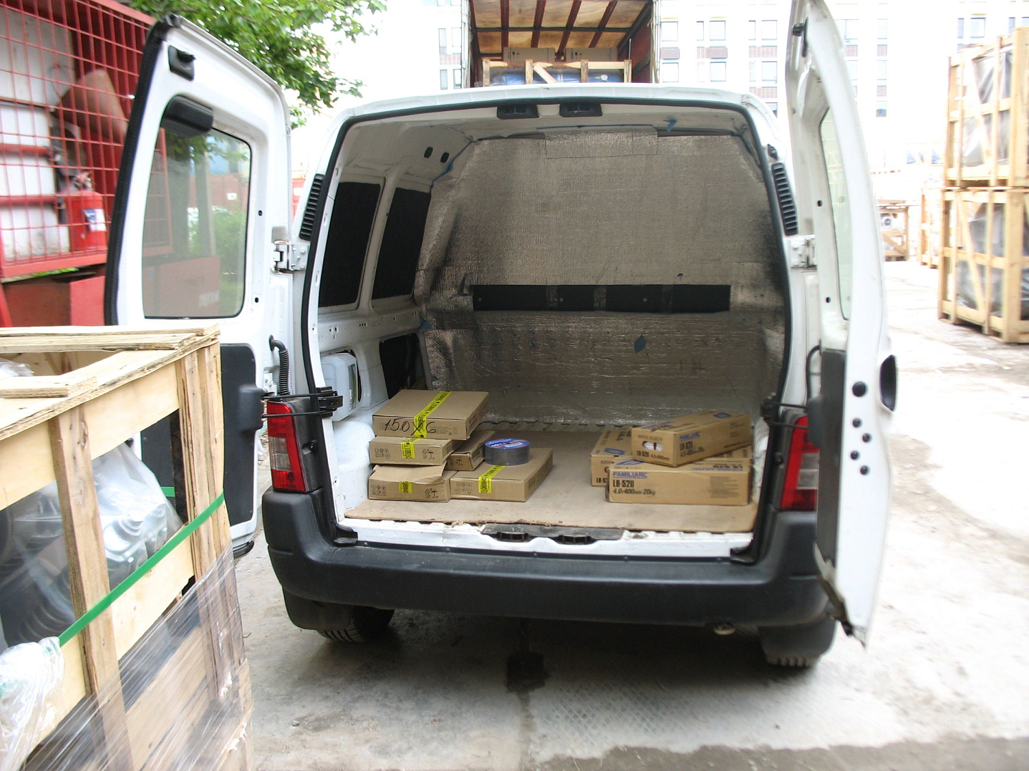 Отгрузка компрессора и запчастей