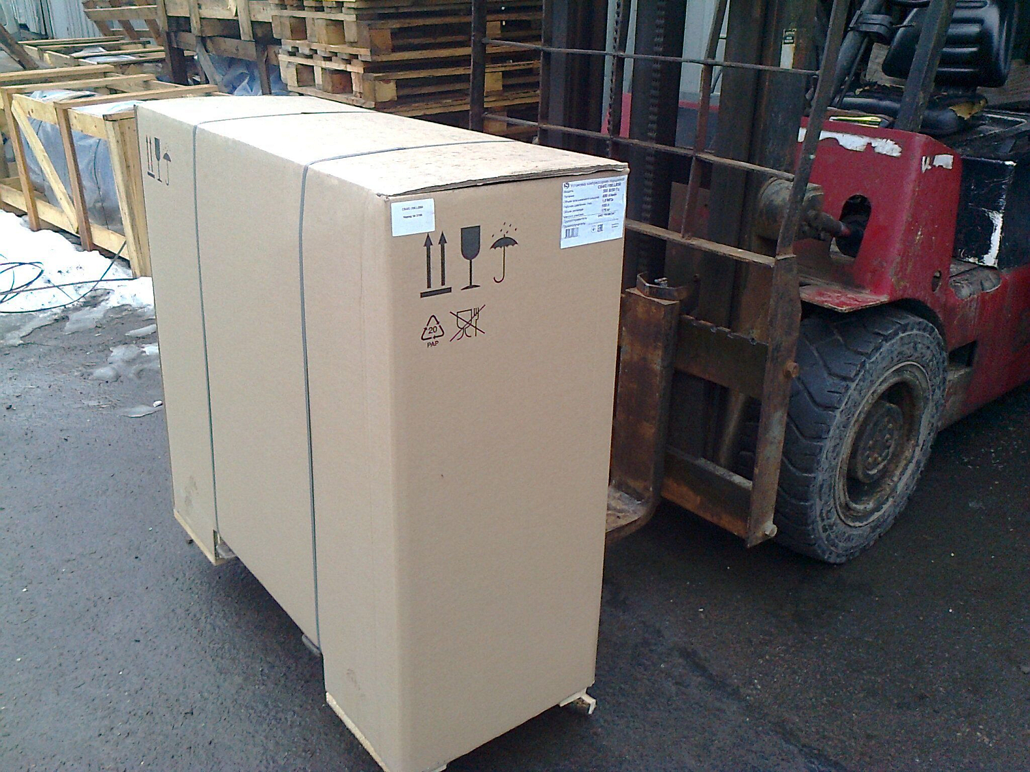 Отгрузка поршневого компрессора клиенту в Ростове-на-Дону